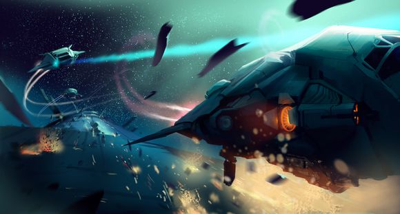 Elite 4: Station Chase Elite: Dangerous station chase scene